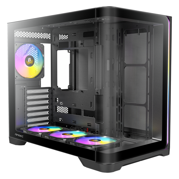 מארז שחור Antec C5 Curve ARGB Mid-Tower ATX 4x ARGB FANS Type-C