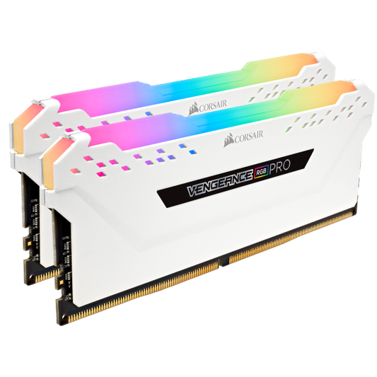 זכרון קיט לנייח CORSAIR 2X8 16GB DDR4 3200MHz RGB PRO White