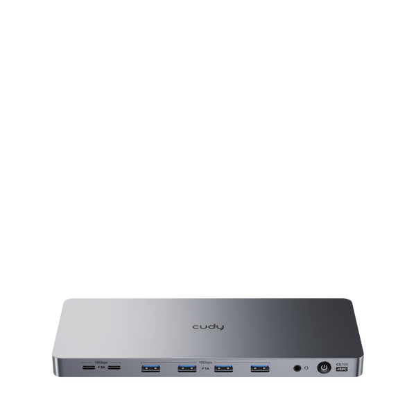 תחנת עגינה Cudy CS700 Dual 4K 10Gbs USB-C PD 100W
