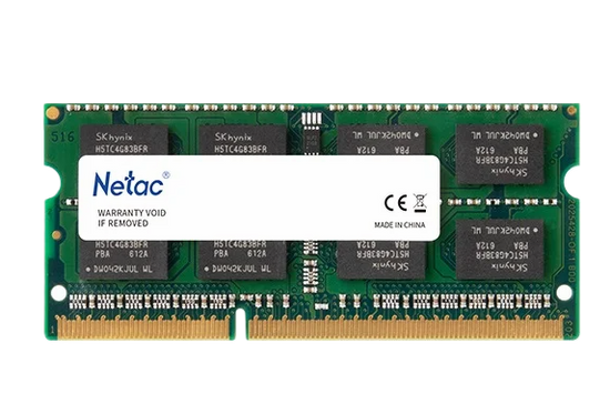 זכרון לנייד Netac 8GB DDR3L 1600Mhz SoDIMM C11 1.35V