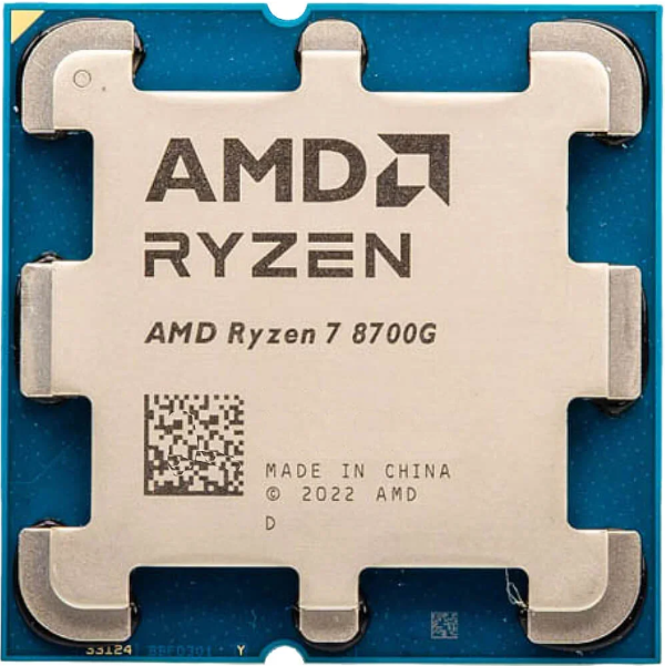 מעבד AMD ZEN 4 R7 8700G Tray no fan up to 5.1GHZ RADEON 780M GPU