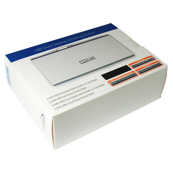 תחנת עגינה אוניברסלית ST-LAB U-2450 USB 10G DUAL Display DVI HDMI