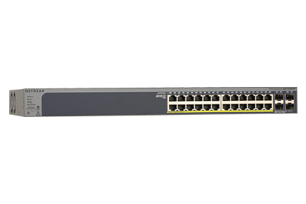 סוויץ חכם מנוהל NETGEAR GS728TPP SMART MANAGED POE 28PORT