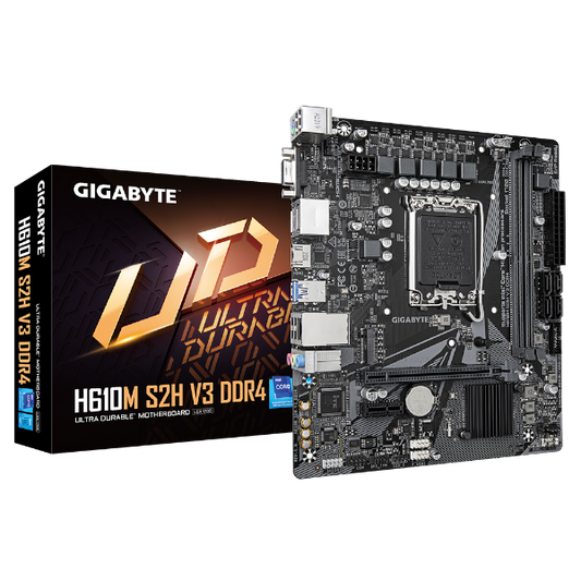לוח למעבדי אינטל Gigabyte H610M S2H V3 Micro-ATX VGA DP HDMI