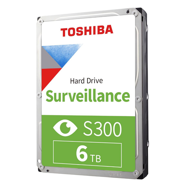 דיסק פנימי למצלמות TOSHIBA S300 6TB SATA 5400RPM 256MB