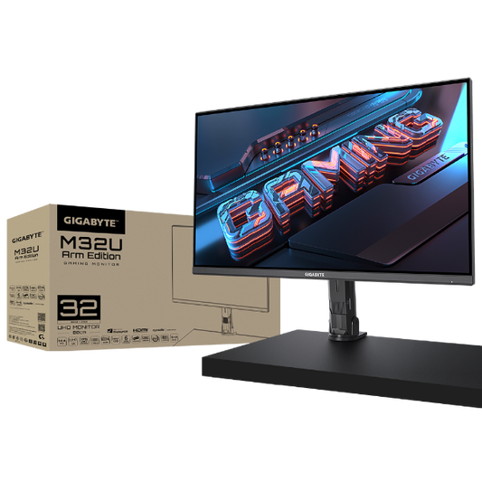 מסך גיימינג Gigabyte M32U Arm Edition 4K SS IPS 1Ms 144Hz Speaker