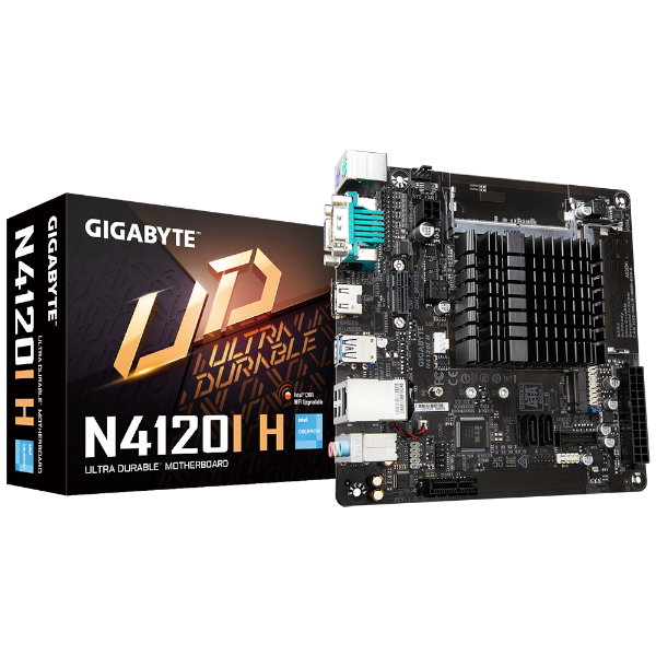 לוח עם מעבד Gigabyte N4120I H Mini-ITX With Intel Celleron N4120