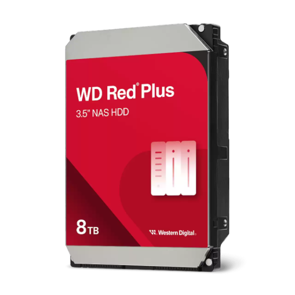 דיסק פנימי WD Red Plus 8TB NAS HDD 3.5 5640RPM SATA III