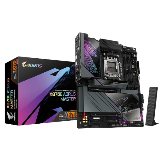לוח אם GIGABYTE X870E AORUS MASTER WIFI 7 ATX DDR5 AM5 5GBE LAN