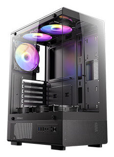 מארז Antec VCX300 ARGB Black Mid-Tower ATX 5x120mm Fans include