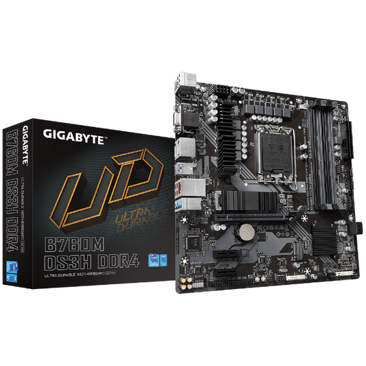לוח Gigabyte B760M DS3H DDR4 LGA1700 MultiviewX4 Micro-Atx