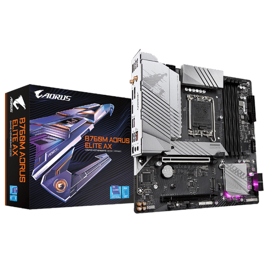 לוח Gigabyte B760M AORUS ELITE AX DDR5 Micro-ATX WIFI