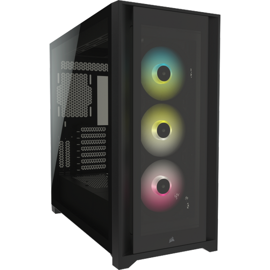 מארז CORSAIR iCUE 5000X RGB Tempered Glass Black