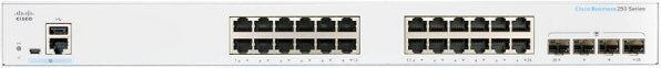 מתג מנוהל 24 פורטים CISCO CBS250-24T-4G