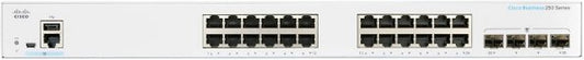 מתג מנוהל 24 פורטים CISCO CBS250-24T-4G