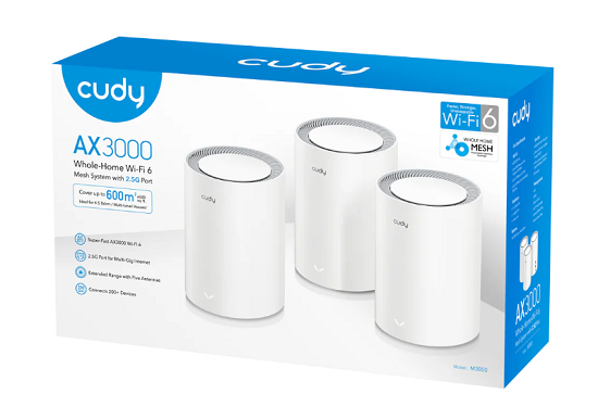 CUDY M3000 AX3000 3-Pack