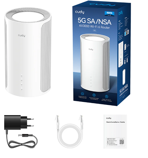 נתב Cudy P2 5G SA/NSA Cellular AX3000 Wi-Fi 6 Router