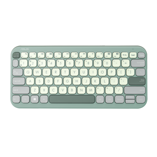 מקלדת אלחוטית ASUS Marshmallow Keyboard KW100 BT Green Tea