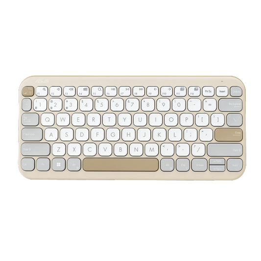 מקלדת אלחוטית ASUS Marshmallow Keyboard KW100 BT Oat Milk
