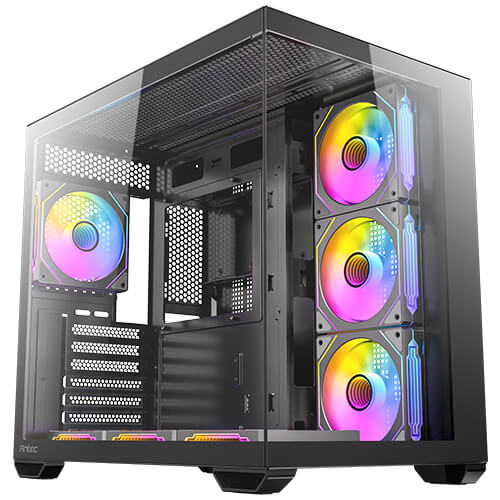 מארז Antec CX Mirror White Mini-Tower Gaming Case 7X120mm ARGB