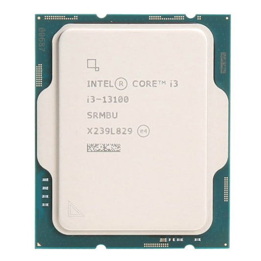 מעבד INTEL I3-13100 Tray no fan 4 cores up to 4.5 Mhz LGA1700