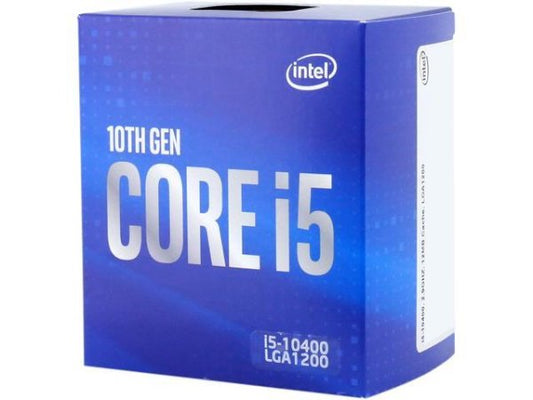 מעבד אינטל דור 10 Inte Core i5-10400 BOX 4.3Ghz 6Crs 12Thrd