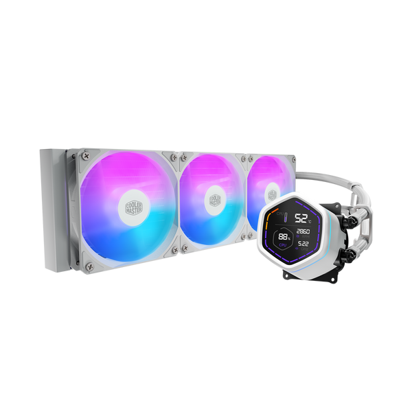 קירור נוזלי Cooler Master MasterLiquid Core Nex 360 DIGITAL White