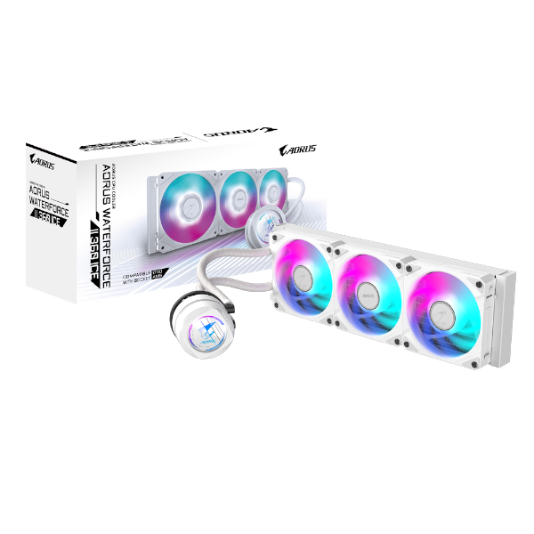 קירור נוזלי Gigabyte AORUS WATERFORCE II 360 ICE ARGB לבן
