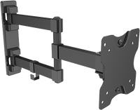 זרוע דו מפרקית מאלומיניום VESA 100/75 up to 27 and 15kg